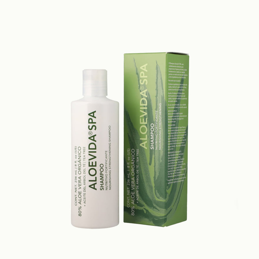 Shampoo nutritivo fortificante - Aloe vera + tea tree + jojoba | 236ml