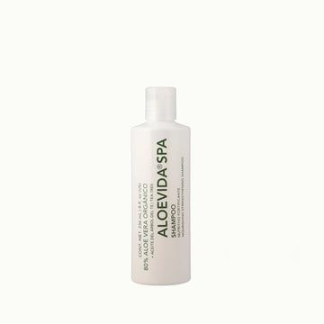Shampoo nutritivo fortificante 87% Aloe vera orgánico + tea tree 236ml